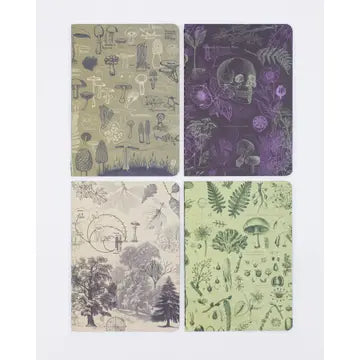 Plants + Fungi Notebooks 4-pack
