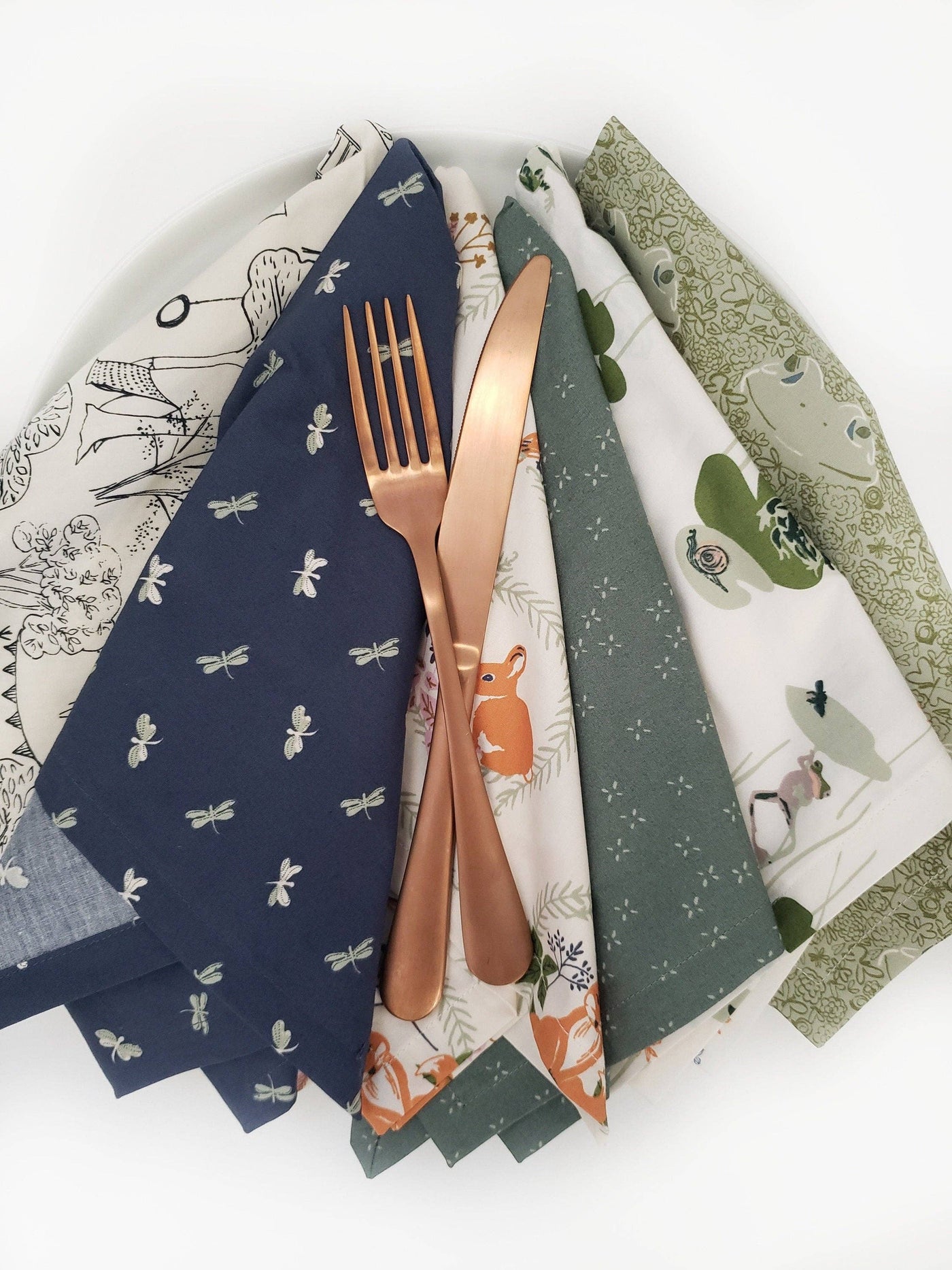 Woodland Cloth Napkins, Set of 6