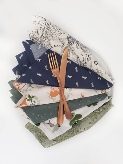 Woodland Cloth Napkins, Set of 6