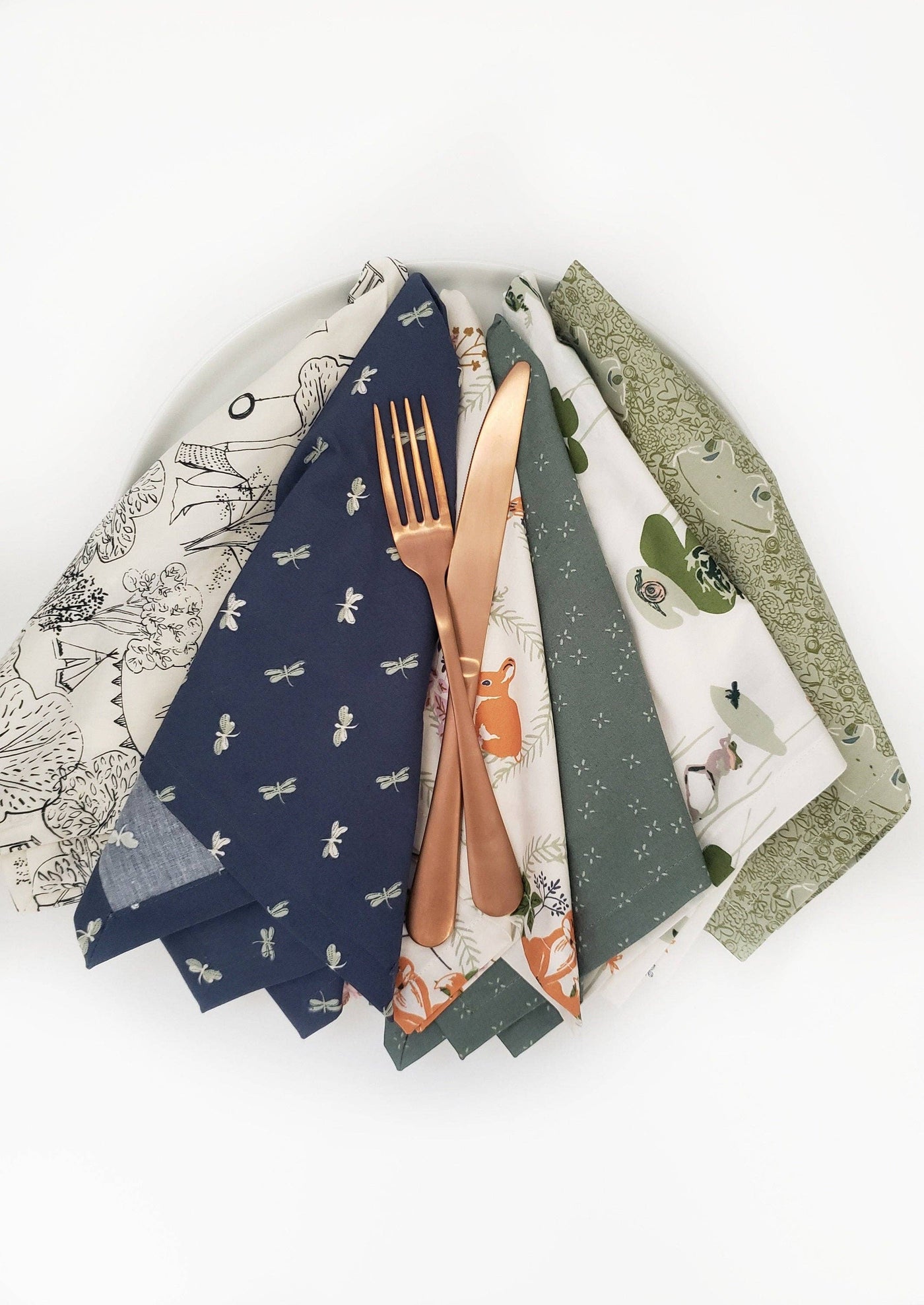 Woodland Cloth Napkins, Set of 6